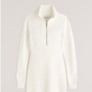 Abercrombie Women's Half-Zip Mini Sweater Dress - M